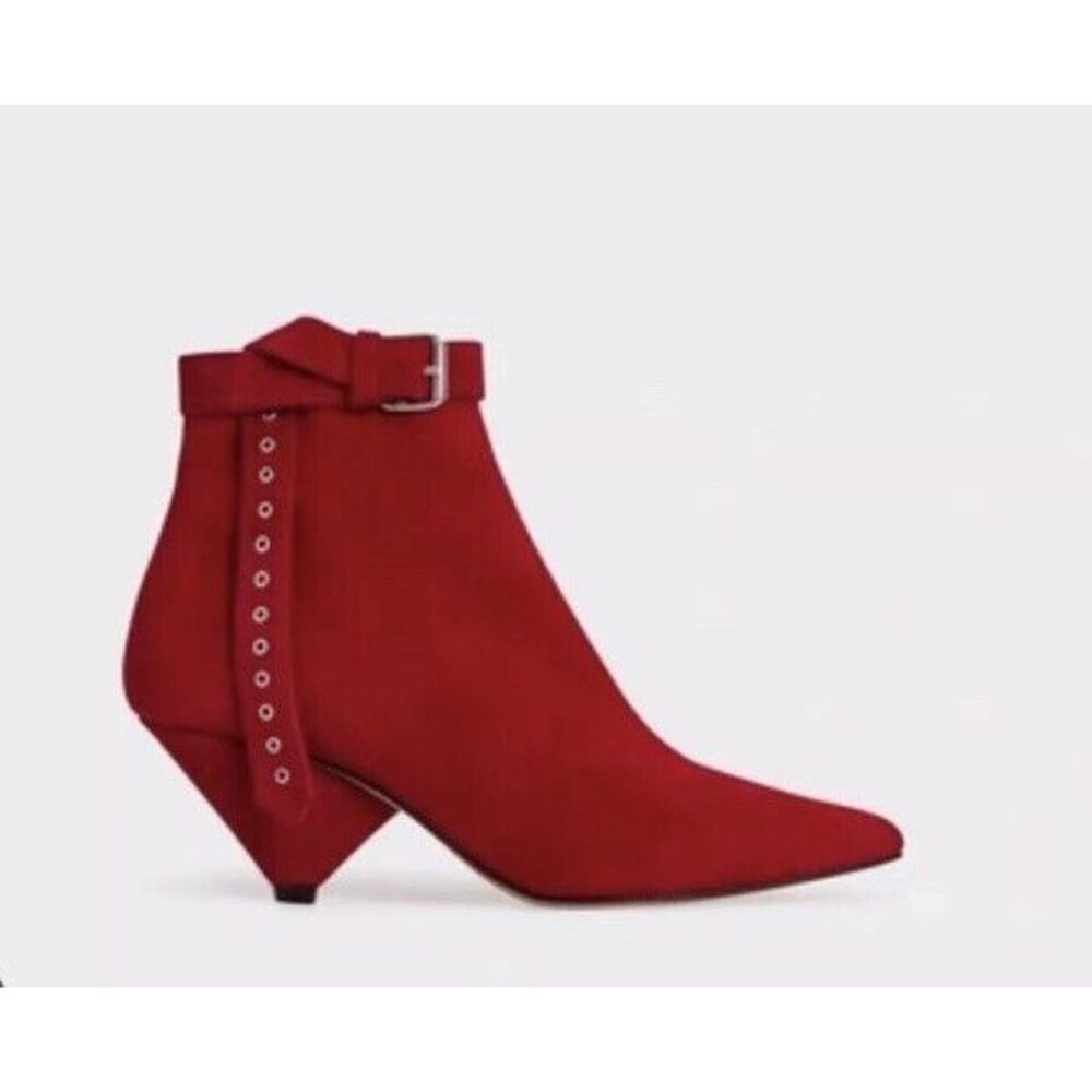 IRO LINAC Ankle Boots In Red Womens Size Eu 39 / US 8 - 8.5 New In Box